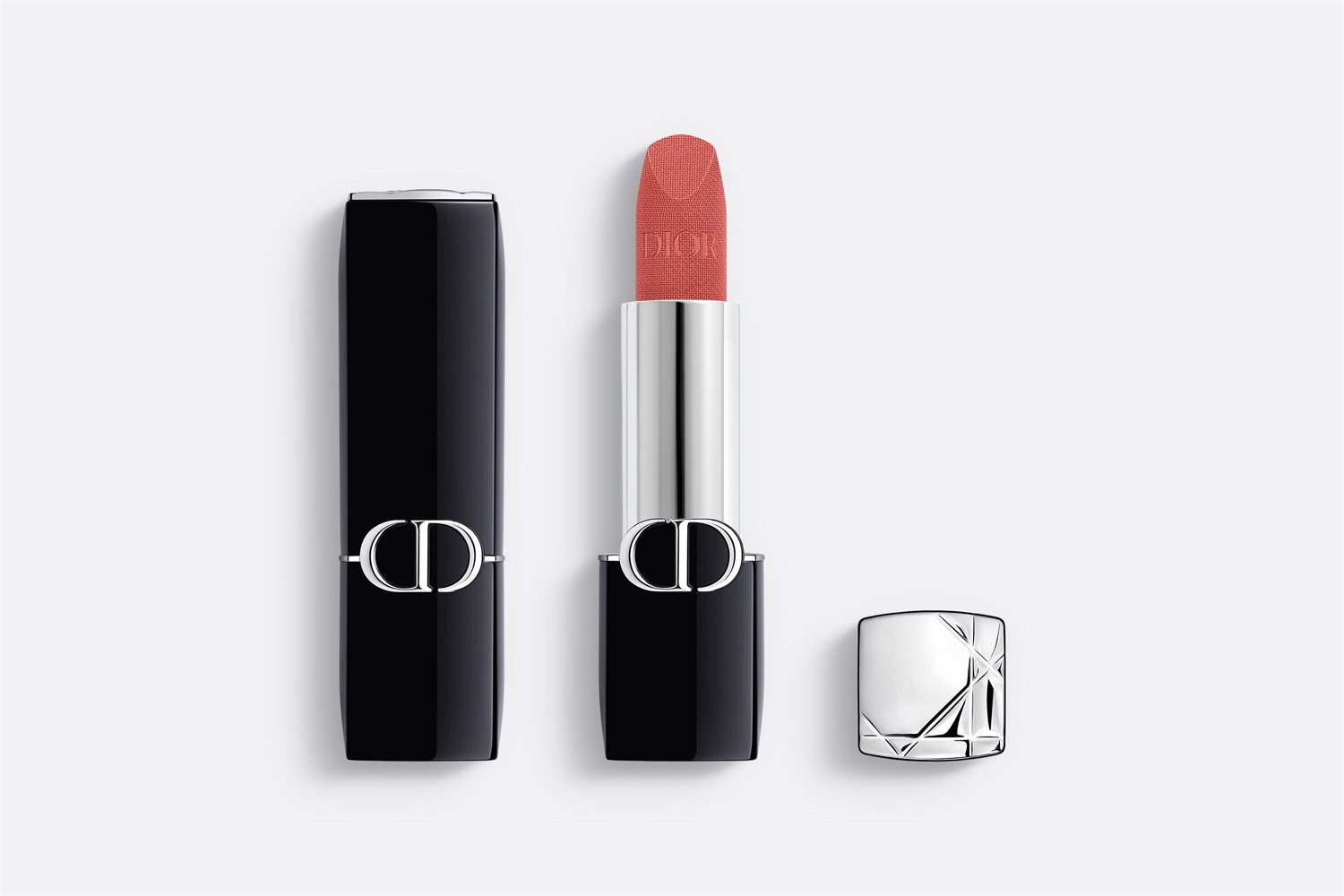 Dior Rouge Dior Rossetto 772 Classic Rosewood Velvet 3.5g - Stick Magnetico, Lunga Tenuta e Comfort Idratante