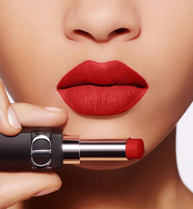 Dior Rouge Dior 999 Velvet Rossetto - 3.5 g, Stick Magnetico, Lunga Tenuta, Comfort 24 Ore, Finish Velvet