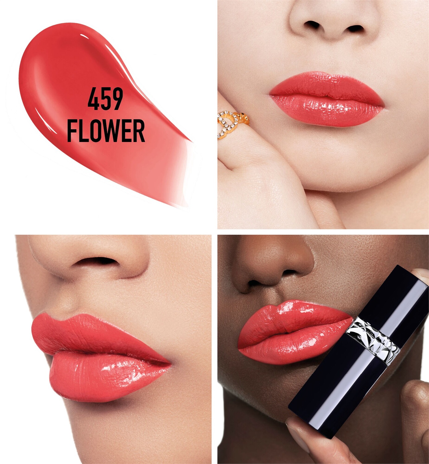 Dior Rouge Dior Forever Liquid - Rossetto Liquido No Transfer 459 Flower - Finish Ultra-brillante e Ultra-pigmentato