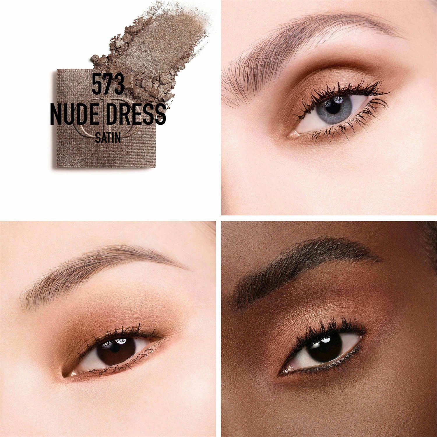 Dior Diorshow Mono Couleur 573 Nude Dress - Ombretto Alta Pigmentazione 2g con Finish Mat, Satinato, Metallizzato o Glitterato