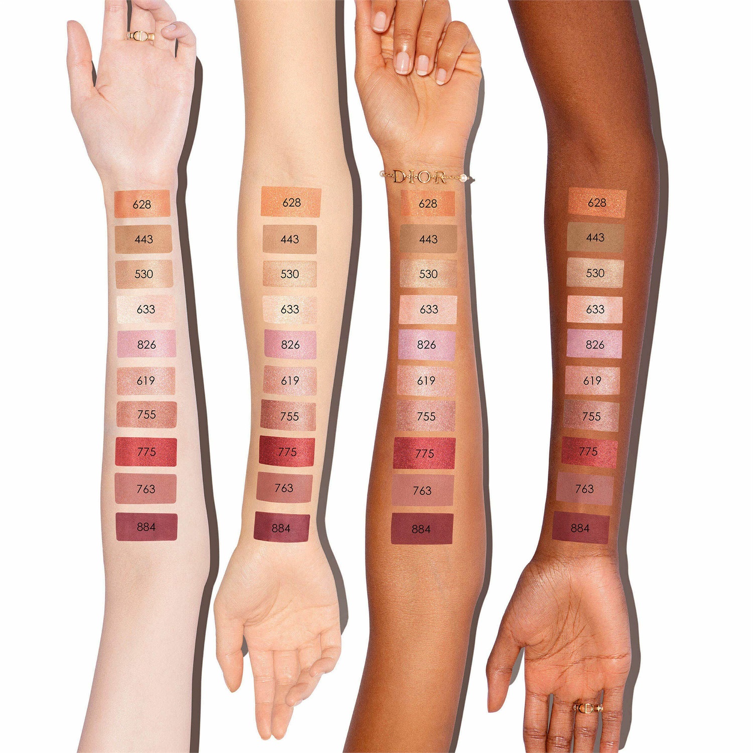 Dior Diorshow Mono Couleur 826 Rose Montaigne - Ombretto Compatto ad Alta Pigmentazione, 2g, Finish Mat, Satinato, Metallizzato e Glitterato