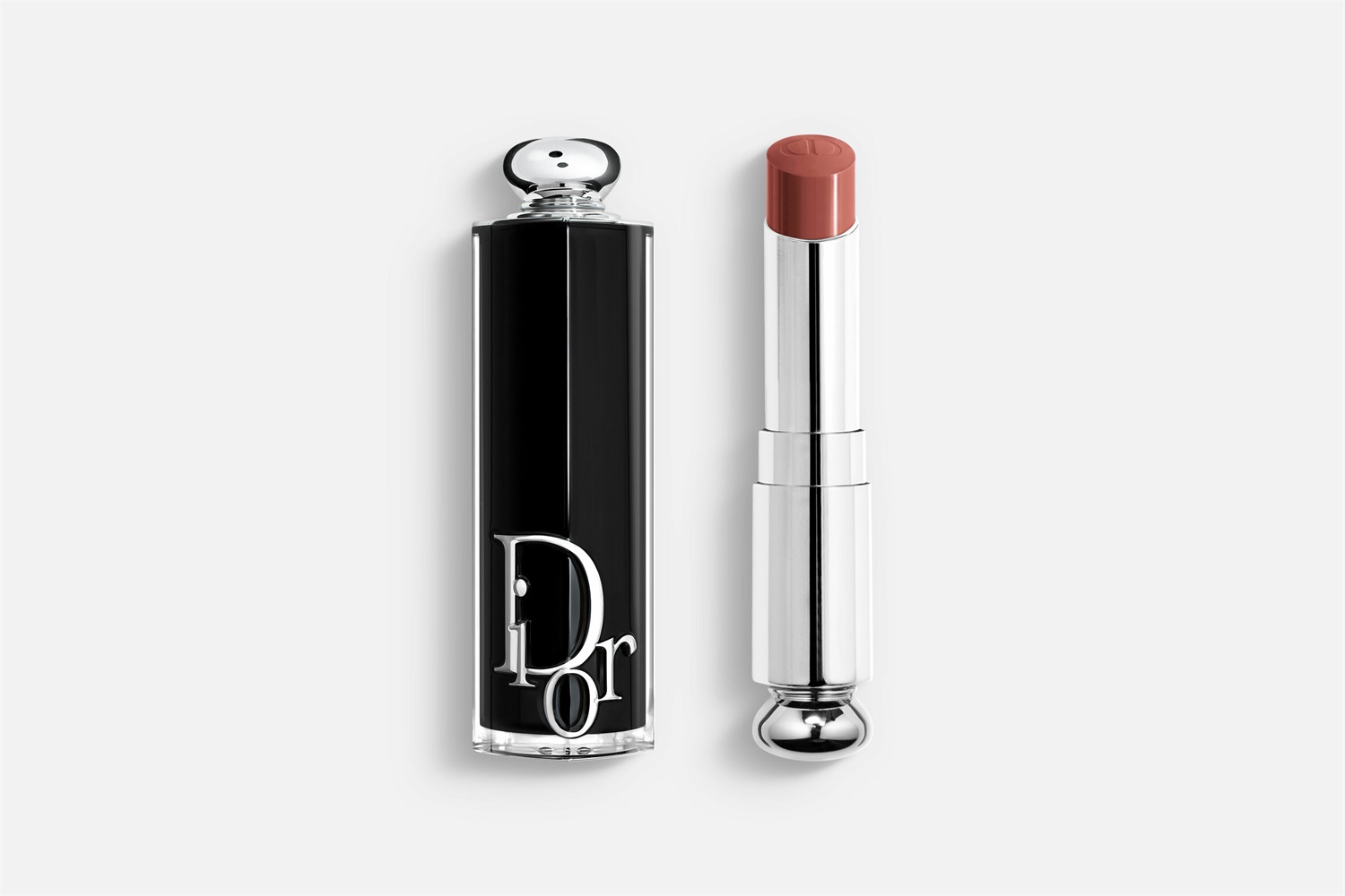 Dior Addict Rossetto Brillante 616 Nude Mitzah - Astuccio Ricaricabile, 90% di Ingredienti Naturali, Idratazione 24 Ore