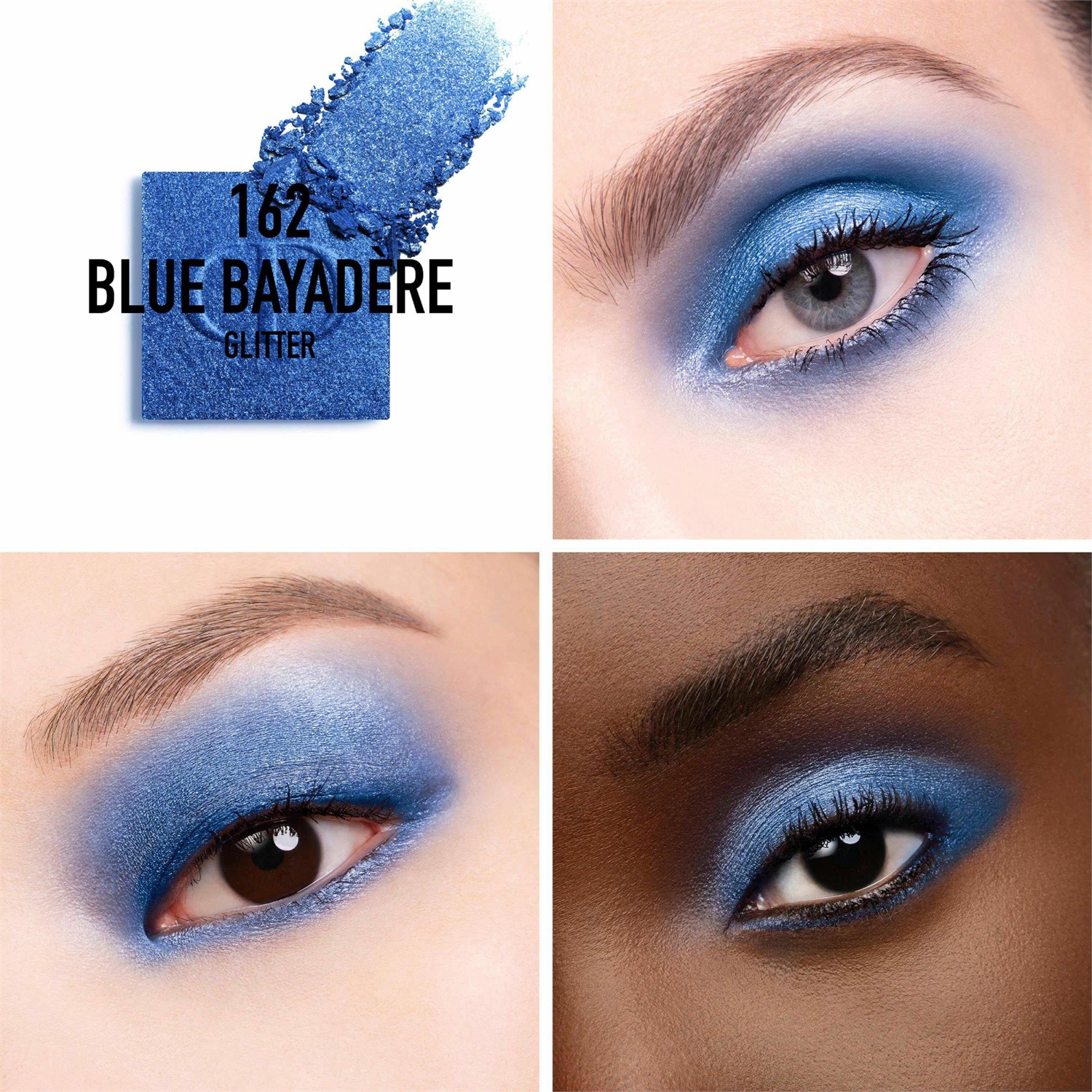 Dior Diorshow Mono Couleur 162 Blue Bayadère - Ombretto Alta Pigmentazione 2g con Finish Spettacolare