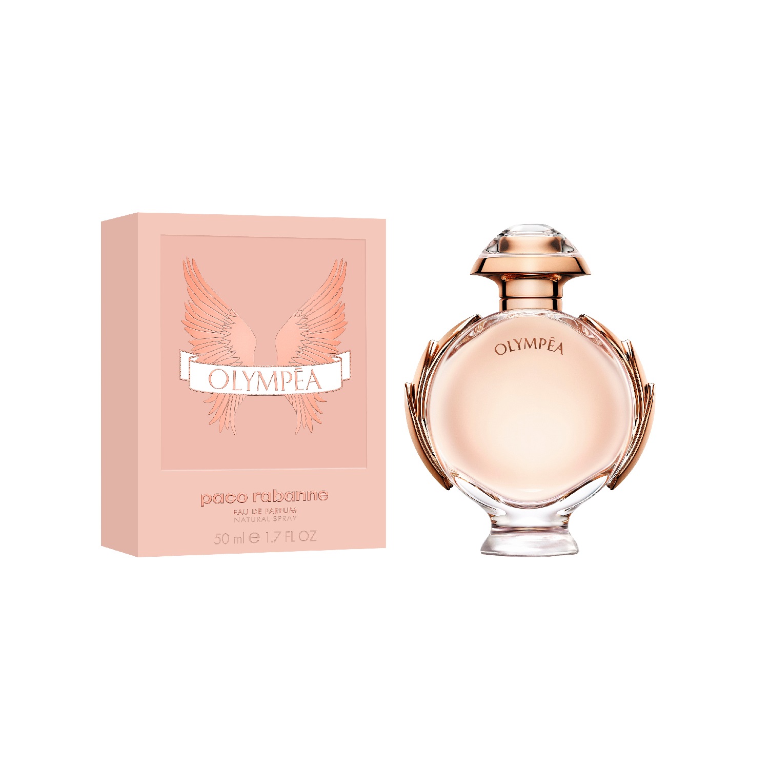 Paco Rabanne Olympéa Eau de Parfum 50ml - Fragranza Orientale Floreale con Mandarino Verde e Vaniglia Salata