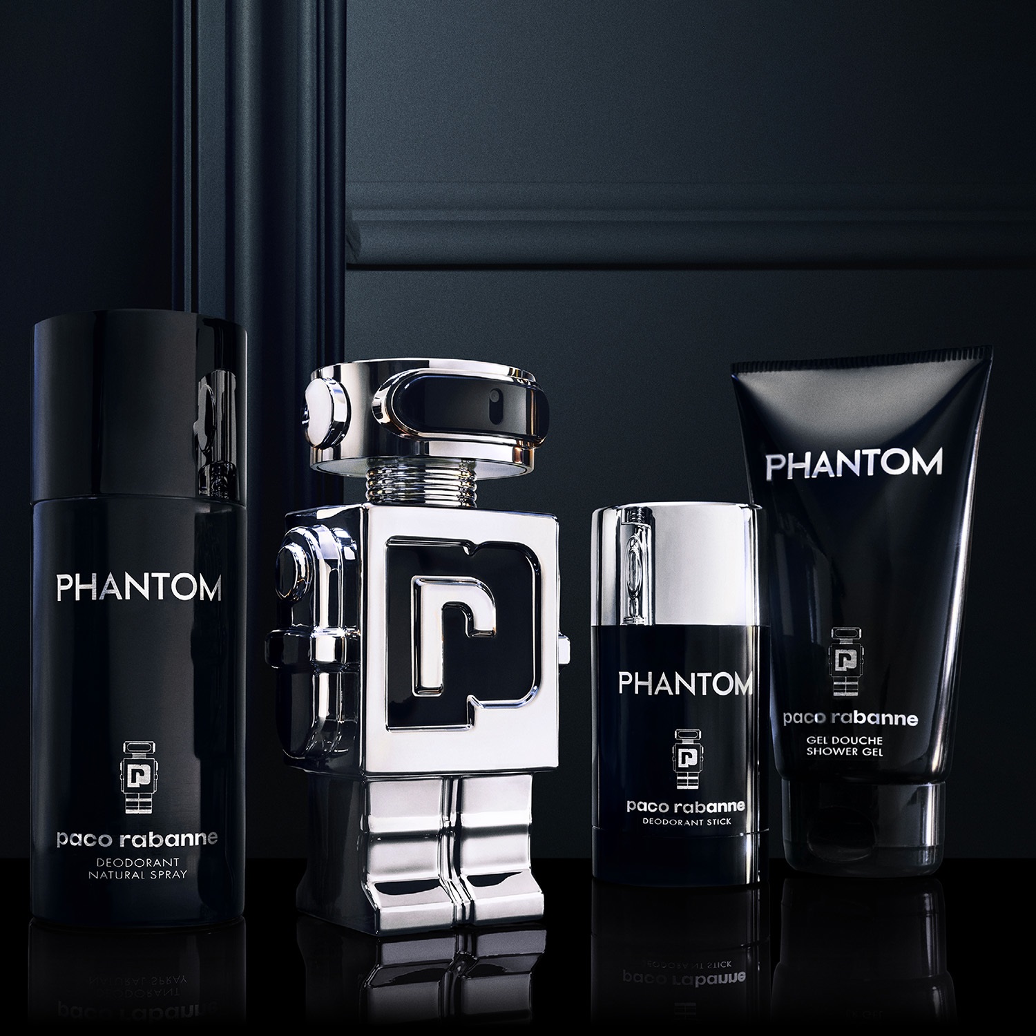 Paco Rabanne Phantom Shower Gel Profumato 150 ml - Gel Doccia con Note di Limone e Lavanda Cremosa