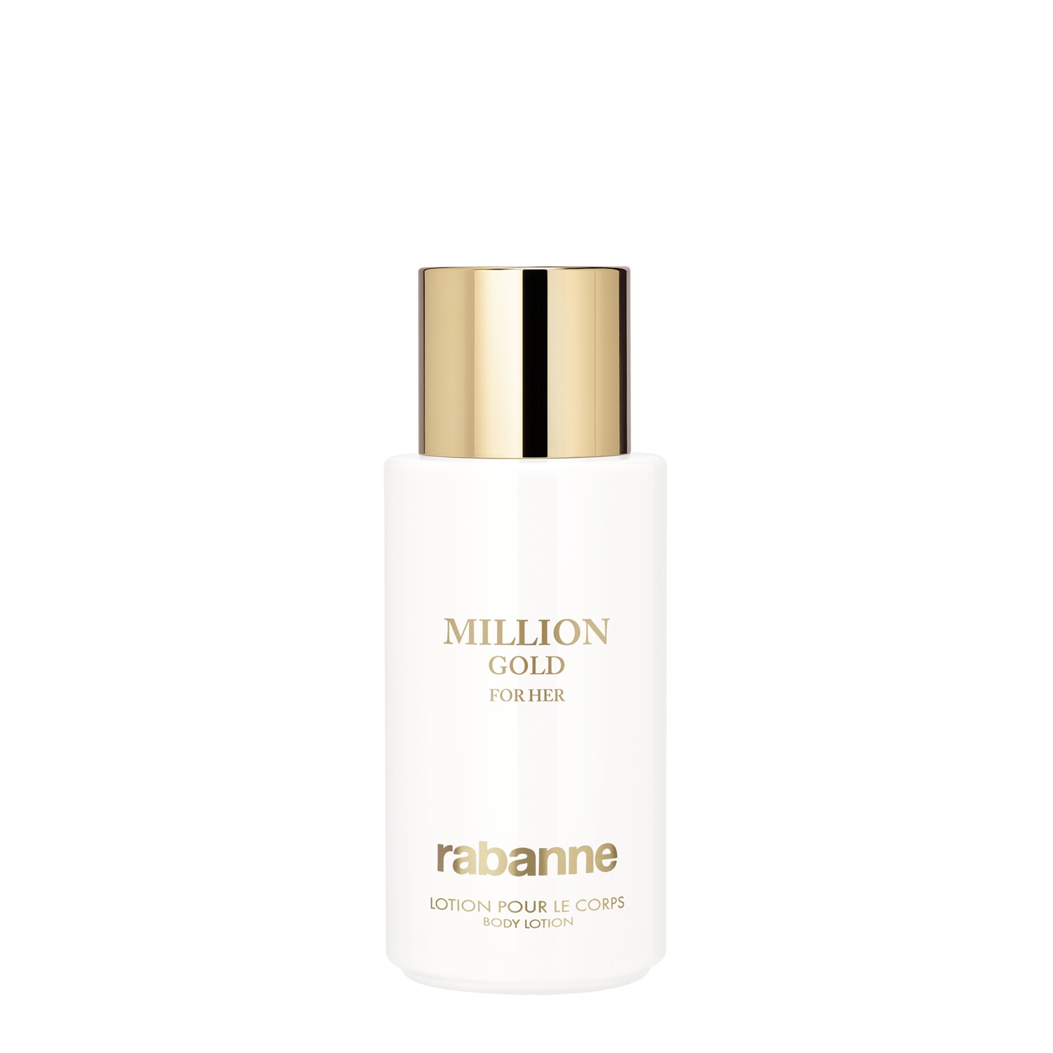 Paco Rabanne Million Gold For Her Body Lotion 200ml - Lozione Idratante Profumata con Fiori Bianchi e Muschio Minerale