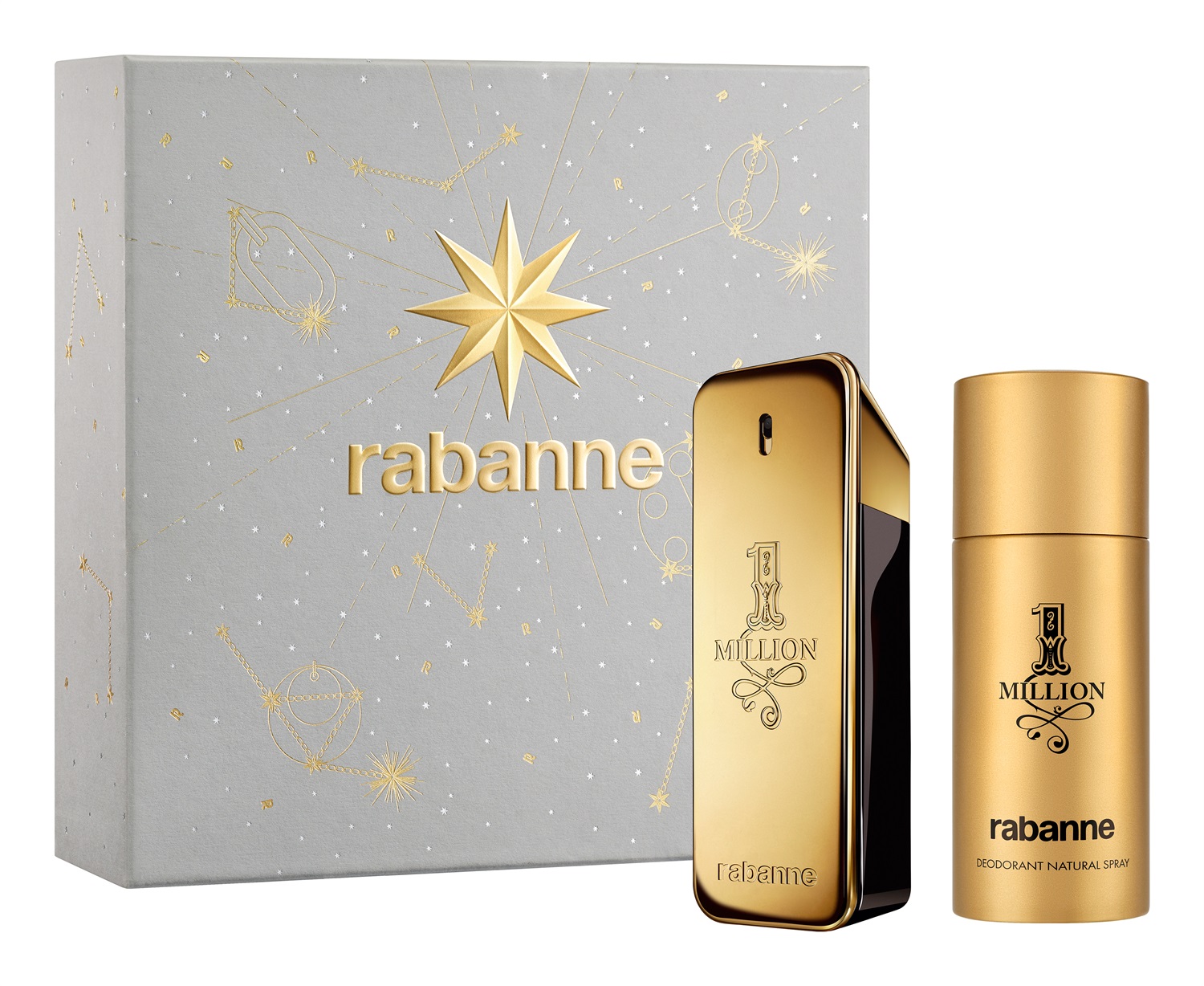 Rabanne Cofanetto 1 Million - Eau de Toilette 100ML Deodorant Spray 150ML per Uomo