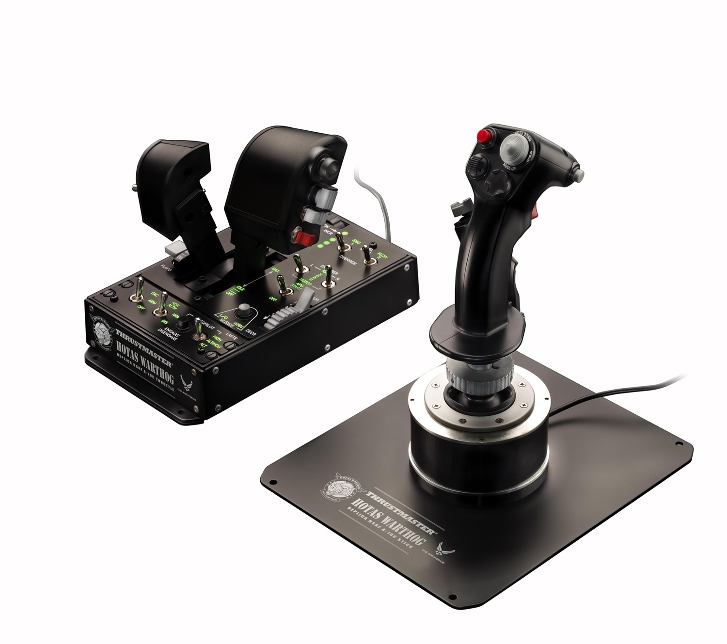 Thrustmaster Hotas Warthog Nero Joystick - Doppia Manetta, Cablato, per PC e Playstation 3