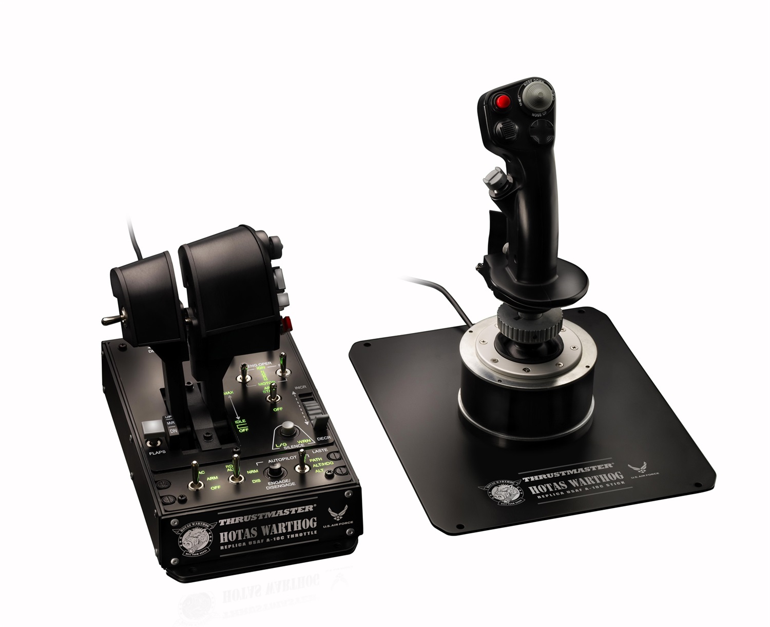 Thrustmaster Hotas Warthog Nero Joystick - Doppia Manetta, Cablato, per PC e Playstation 3