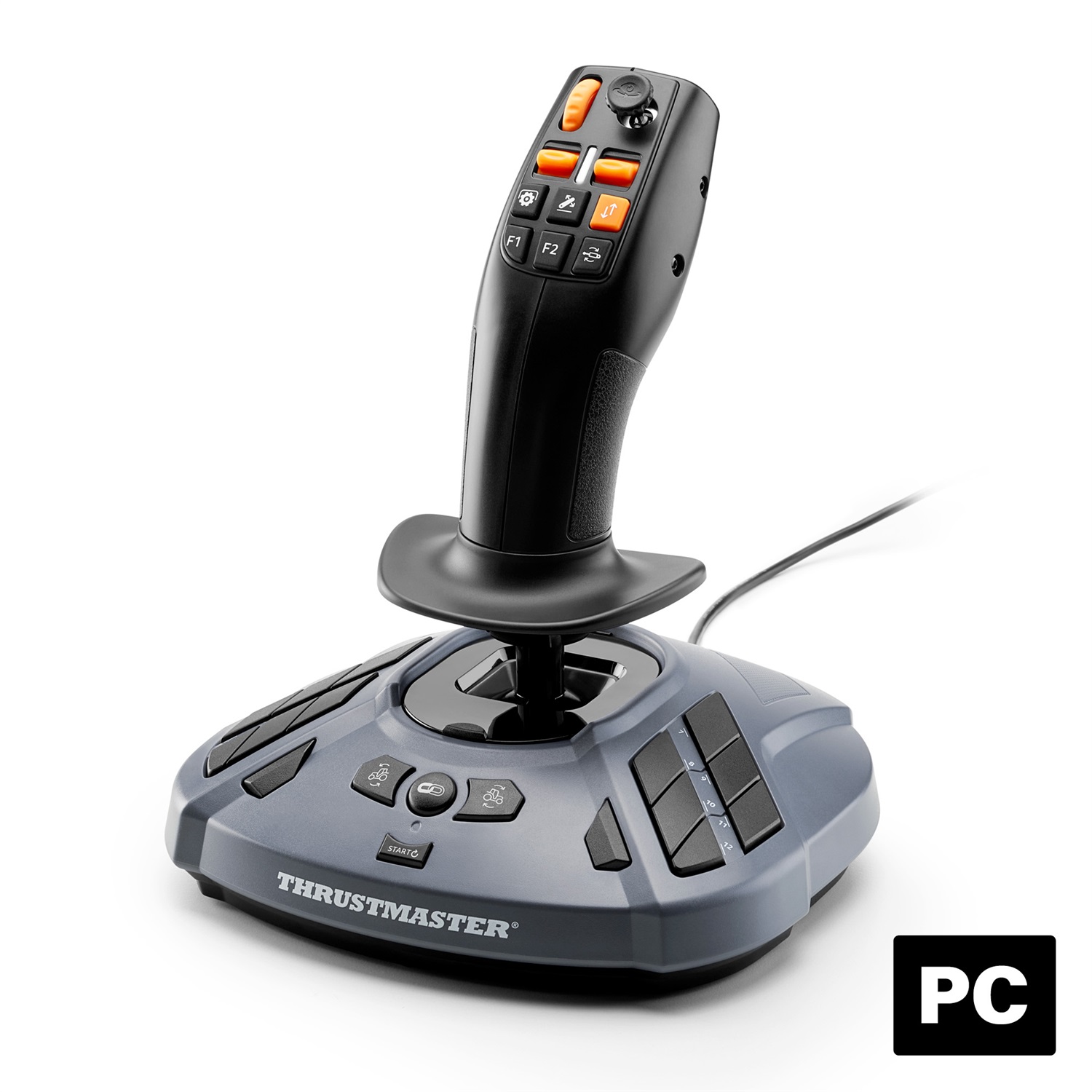 Thrustmaster SimTask FarmStick - Joystick Multifunzione per Farming, 3 Assi, Fino a 33 Pulsanti, Cablato USB