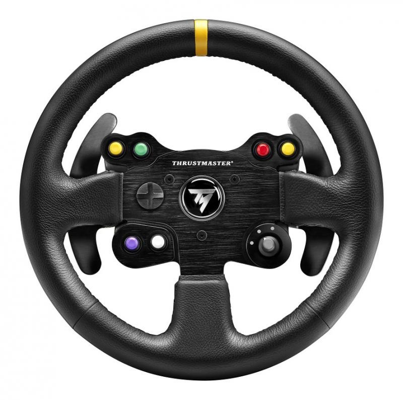 Thrustmaster Leather 28 GT Wheel - Volante in Vera Pelle per PS5, PS4, Xbox Series X, Xbox One e PC