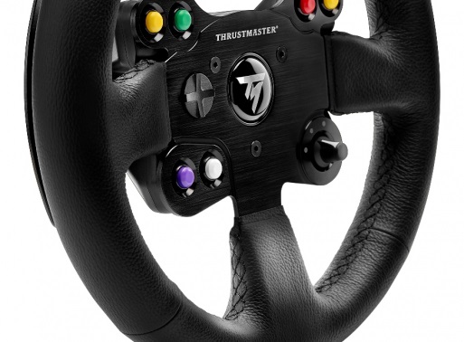 Thrustmaster Leather 28 GT Wheel - Volante in Vera Pelle per PS5, PS4, Xbox Series X, Xbox One e PC