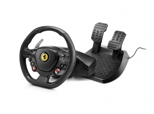 Thrustmaster T80 Ferrari 488 GTB Edition - Volante con Pedali Digitale per PC, PS4 e PS5