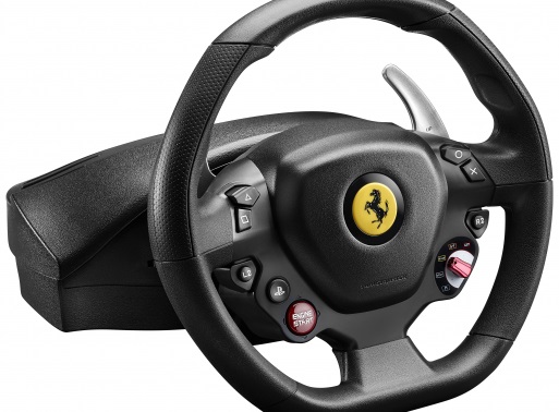 Thrustmaster T80 Ferrari 488 GTB Edition - Volante con Pedali Digitale per PC, PS4 e PS5