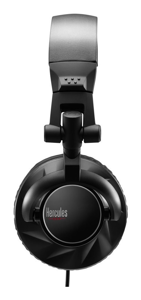 Hercules HDP DJ60 Cuffie a Padiglione Chiuso Cablato Professionali per DJ - Nero, Isolamento Sonoro Eccellente, Lunghezza Cavo 2-3m