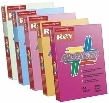 Rey Adagio Carta Colorata A4 160 g/m² Giallo Canarino - Risma da 250 Fogli
