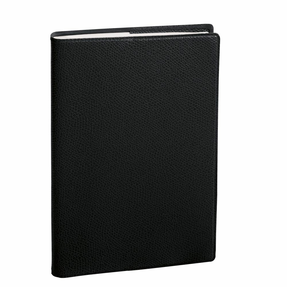 Quo Vadis Agenda Settimanale Presidente 2025 - 21x27 cm, Nero, Copertina Impala, Carta Bianca PEFC, Rubrica Amovibile
