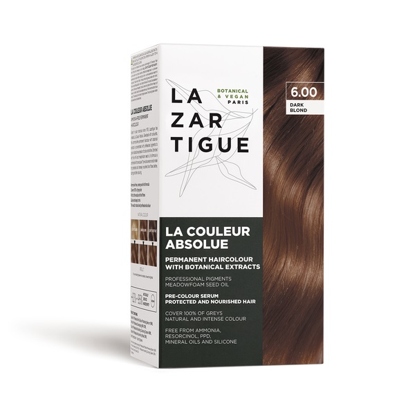 Lazartigue La Couleur Absolue Colorazione Permanente 6.00 Biondo Scuro - Senza Ammoniaca, Nutre e Idra