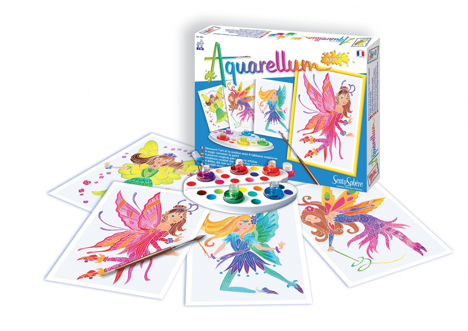 SentoSphere 672 Set da Disegno 13 Pz - Kit Pittura Aquarellum Junior per Giovani Artisti, Età 7