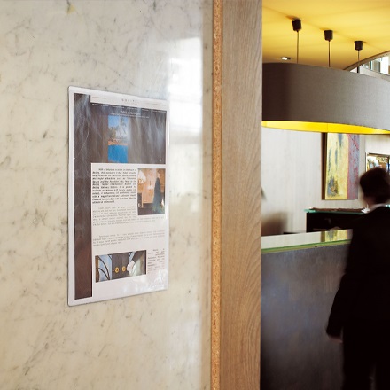 Tarifold B194680 Buste Portadocumenti A4 Trasparenti Autoadesive con Flap di Chiusura - Confezione da 5 Pz