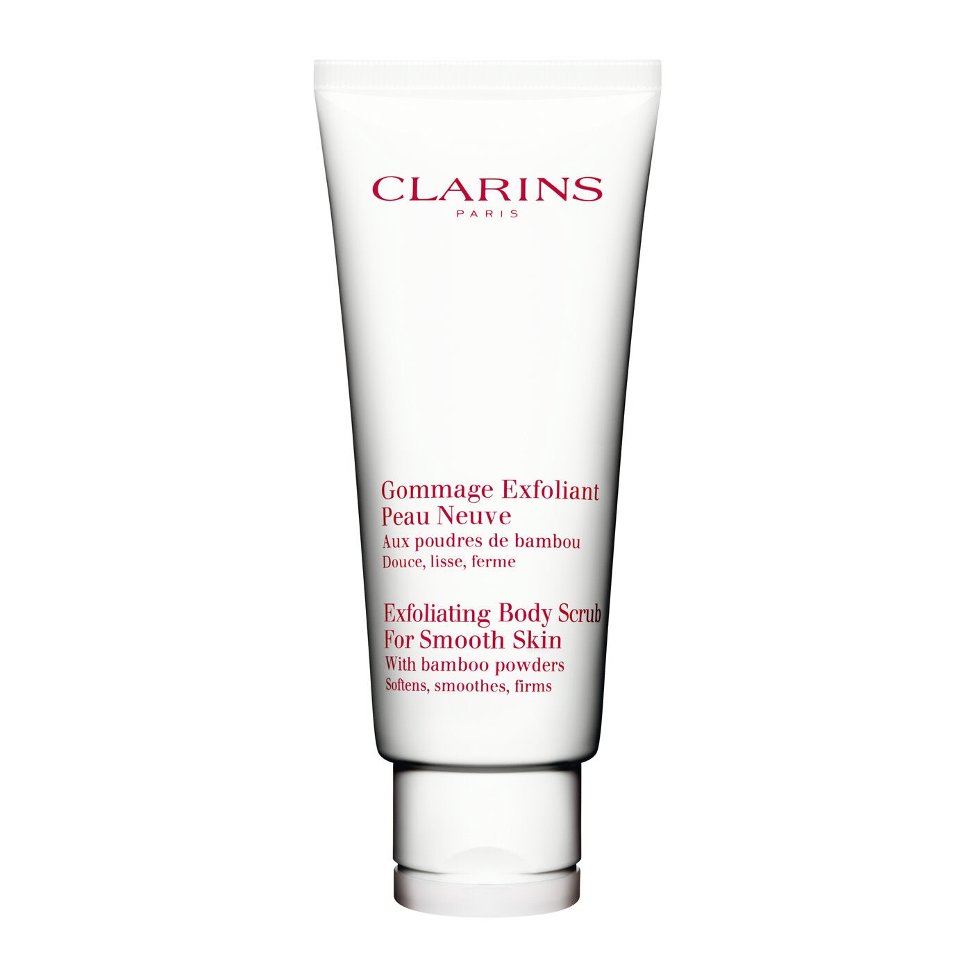 Clarins Gommage Exfoliant Peau Neuve - Esfoliante Corpo 200 ml con Polvere di Bambù e Mimosa Tenuiflora per una Pelle Liscia e Morbida