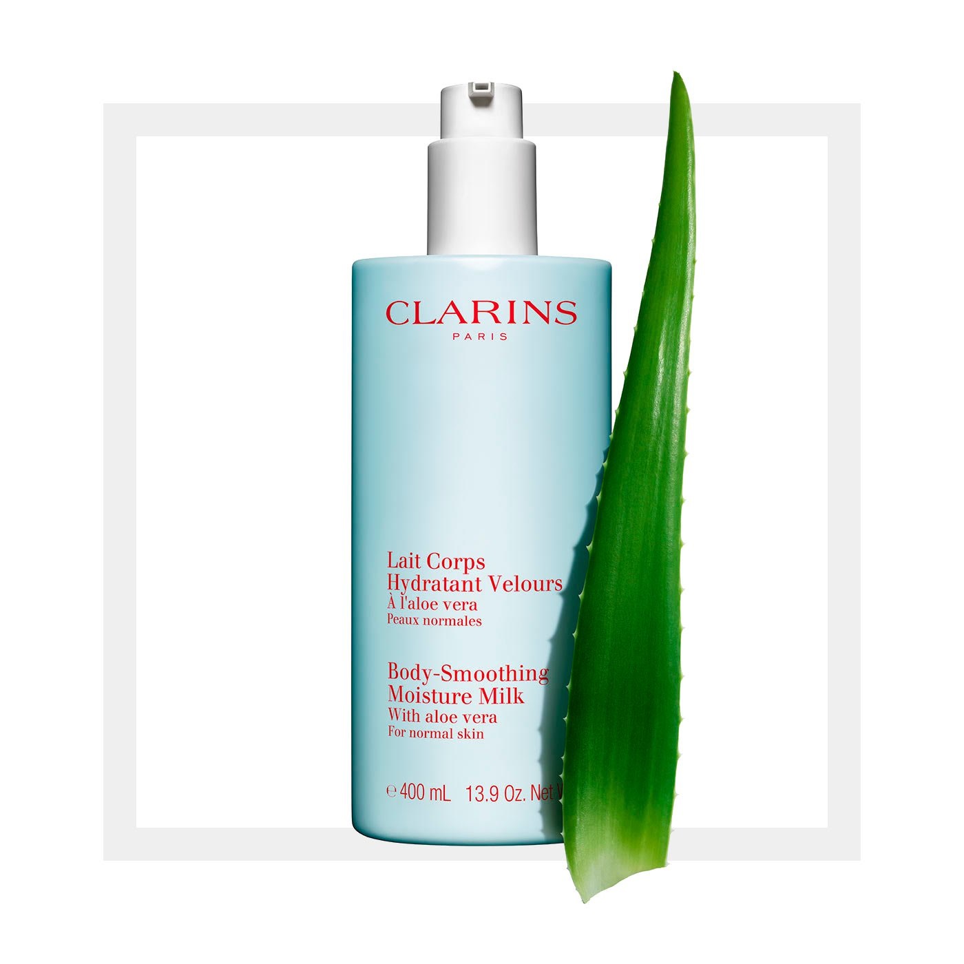 Clarins Latte Corpo Idratante Vellutato 400 ml - Idratazione fino a 48 ore con Aloe Vera e Burro di Karité