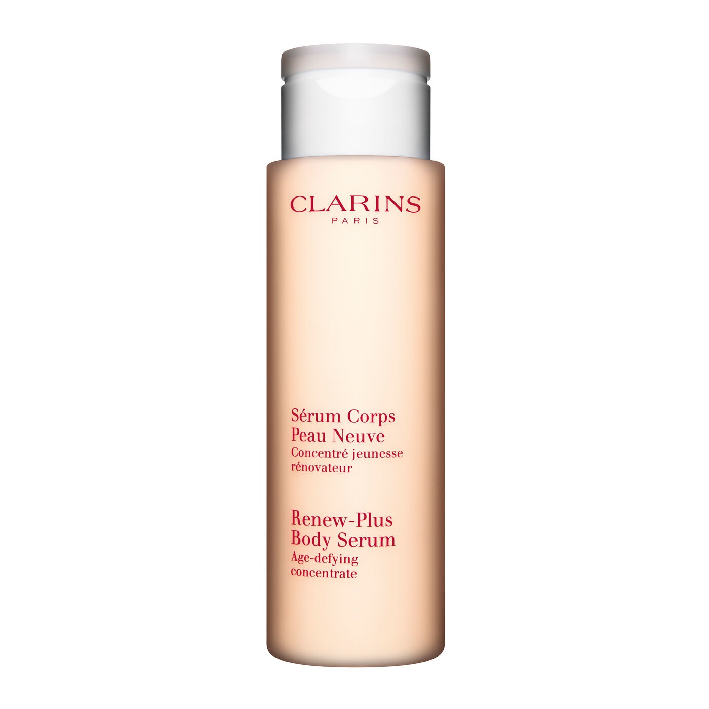 Clarins Sérum Corps Peau Neuve 200 ml - Siero Idratante Antirughe e Rinnovante per una Pelle Luminosa e Levigata