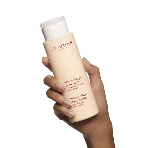 Clarins Sérum Corps Peau Neuve 200 ml - Siero Idratante Antirughe e Rinnovante per una Pelle Luminosa e Levigata