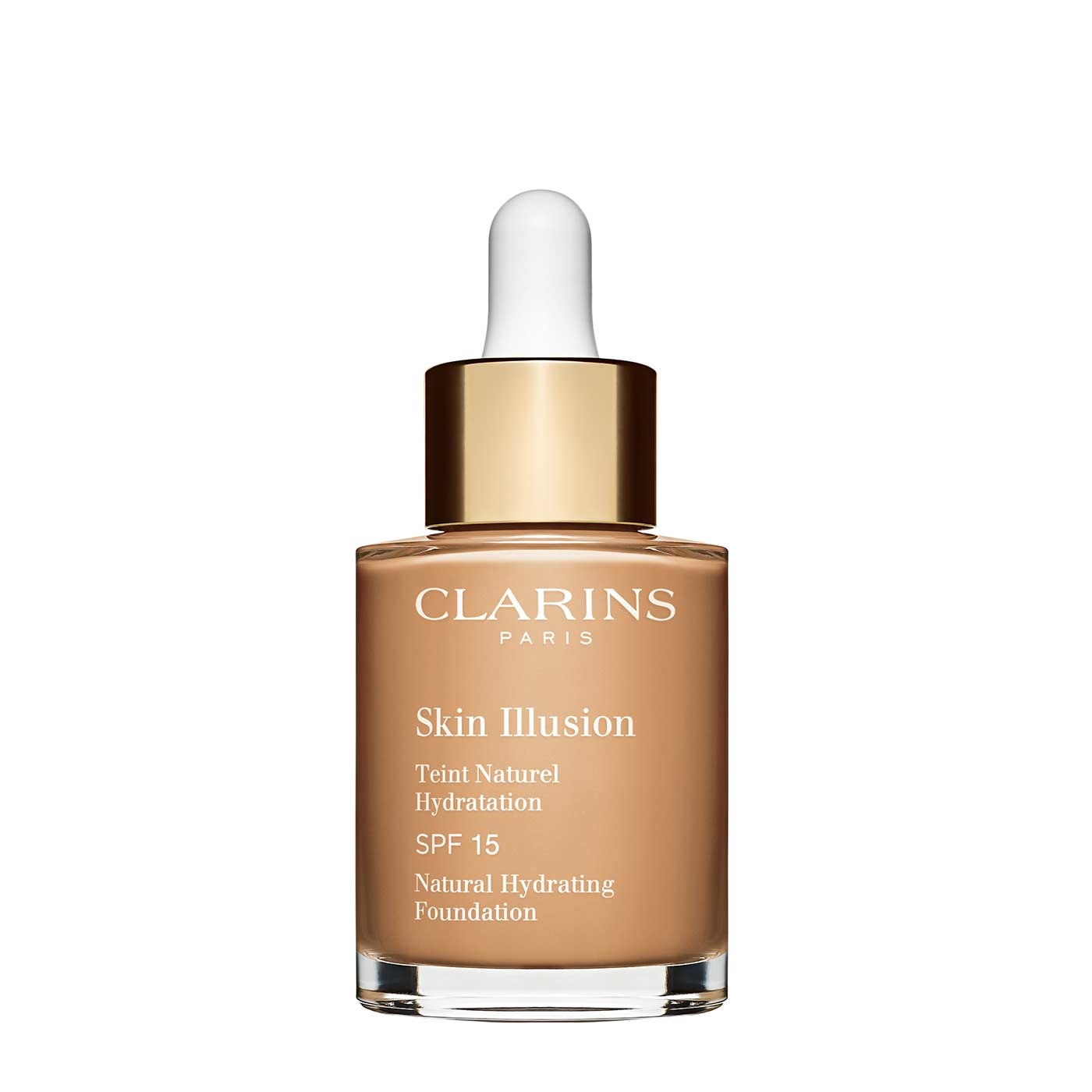 Clarins Skin Illusion Fondotinta Idratante 30 ml 111 Auburn con SPF 15 - Finish Naturale