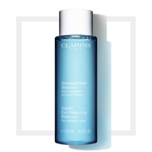 Clarins Struccante Occhi Delicato 125 ml - Lozione Rinfrescante e Lenitiva per Occhi Sensibili, Elimina Make-up e Impurità