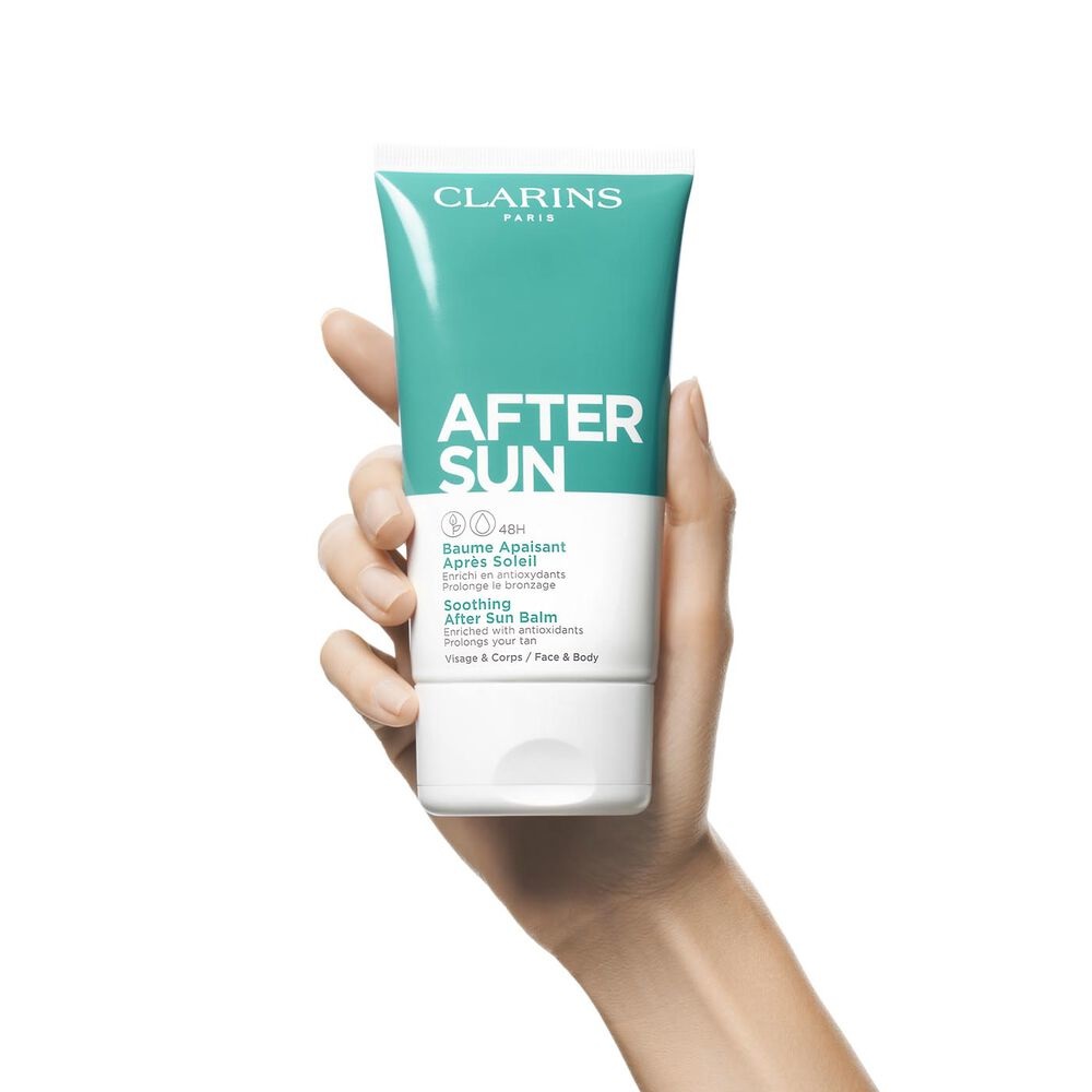 Clarins Balsamo Doposole Crema 150 ml - Lenitivo per Viso e Corpo, Idratazione 48 Ore, Prolunga l'Abbronzatura