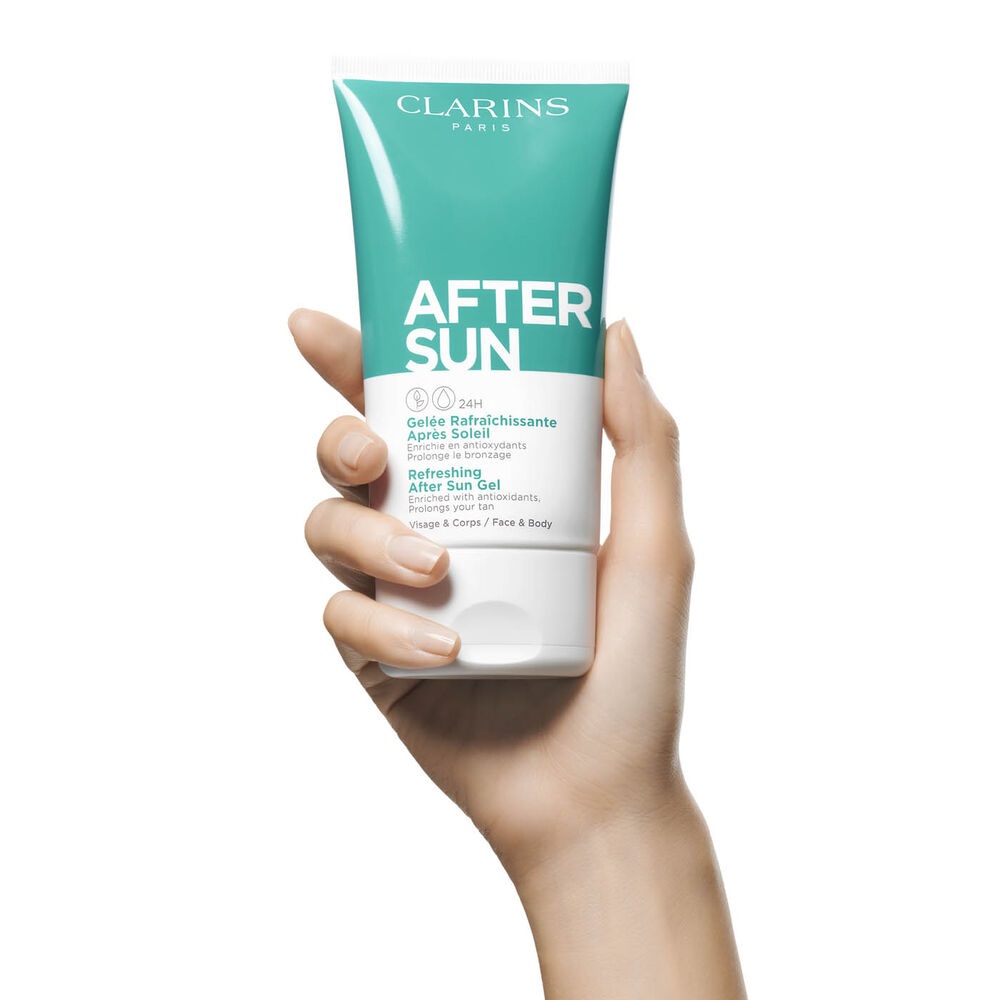 CLARINS Gel Doposole Rinfrescante 150 ml - Viso e Corpo, Texture Fondente, Idratante e Lenitiva