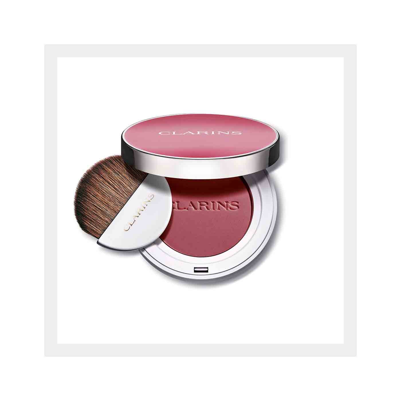 Clarins Joli Blush 04 Cheeky Purple - Blush in Polvere Ultra Pigmentato, Lunga Tenuta, 5 g