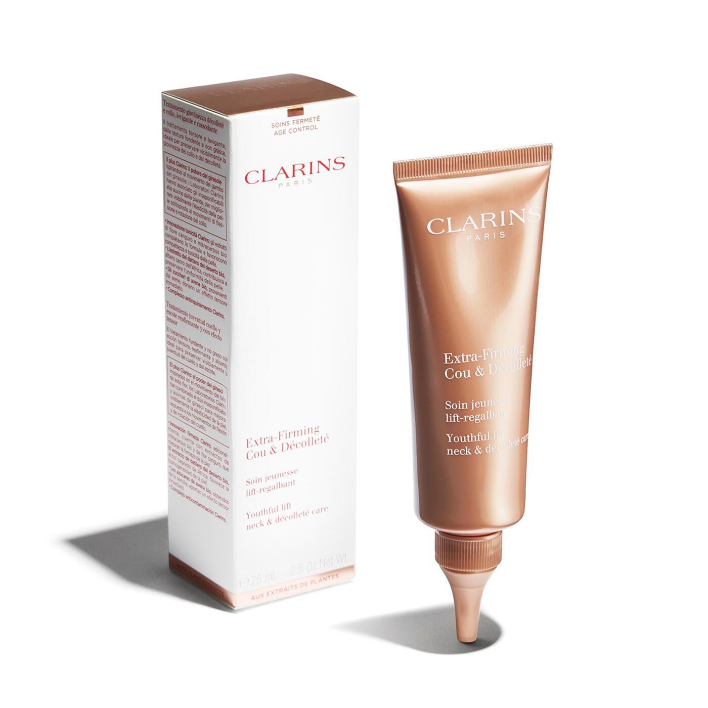 Clarins Extra-Firming Cou & Décolleté 75 ml - Trattamento Lifting Rassodante per Collo e Décolleté