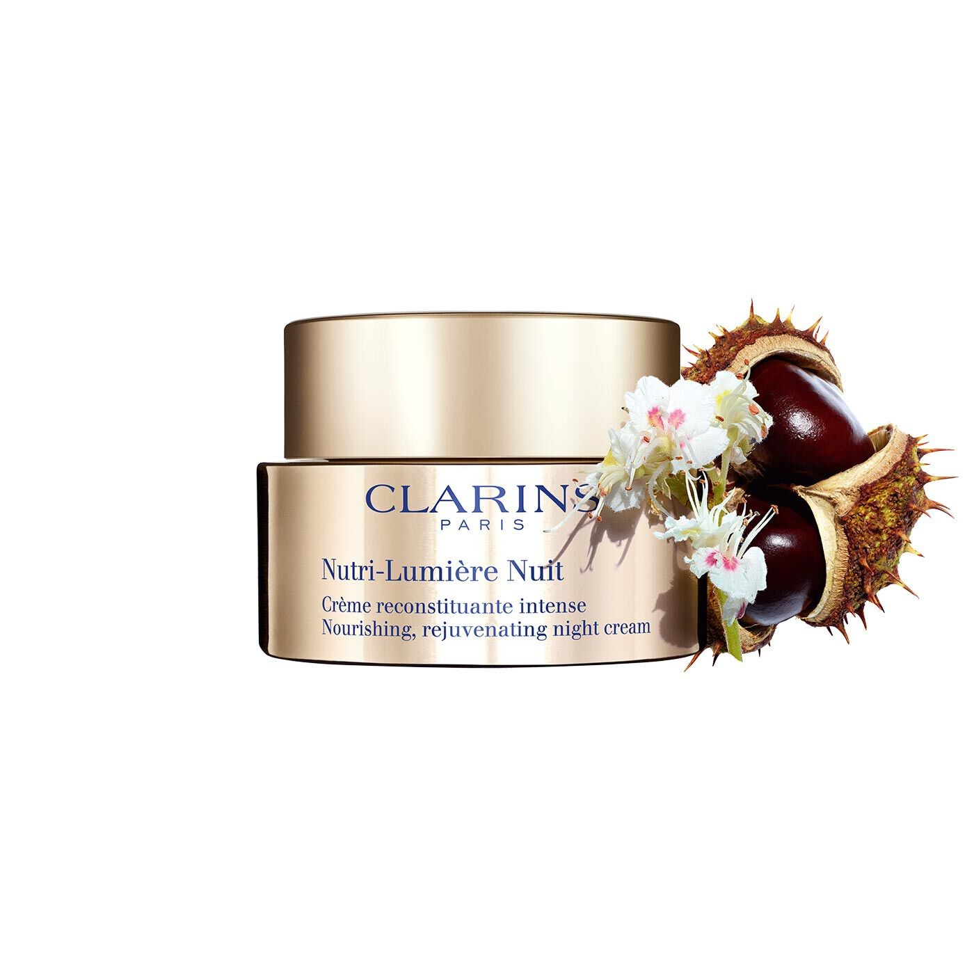 Clarins Nutri-Lumière Crema Notte Antietà Nutriente Ricostituente 50 ml - Rivitalizza e illumina la pelle