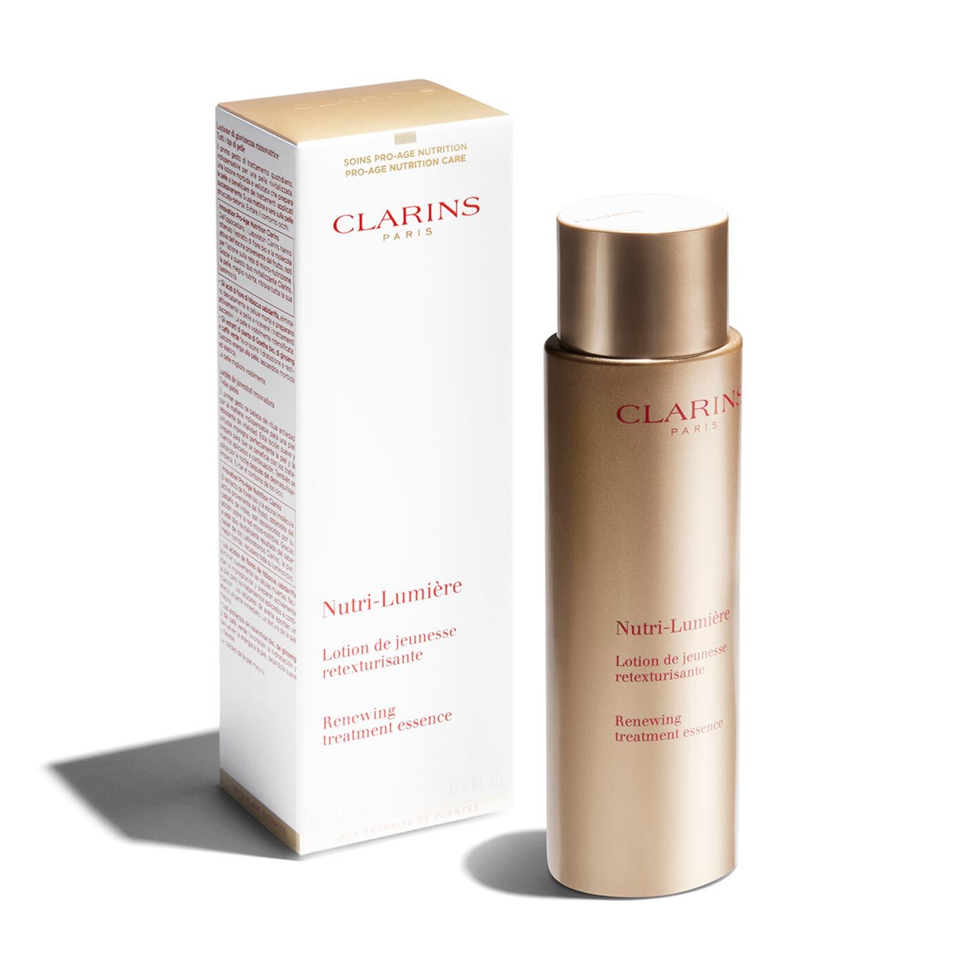 CLARINS Nutri-Lumière Lozione di Giovinezza Rinnovatrice 200 ml - Trattamento quotidiano per tutti i tipi di pelle