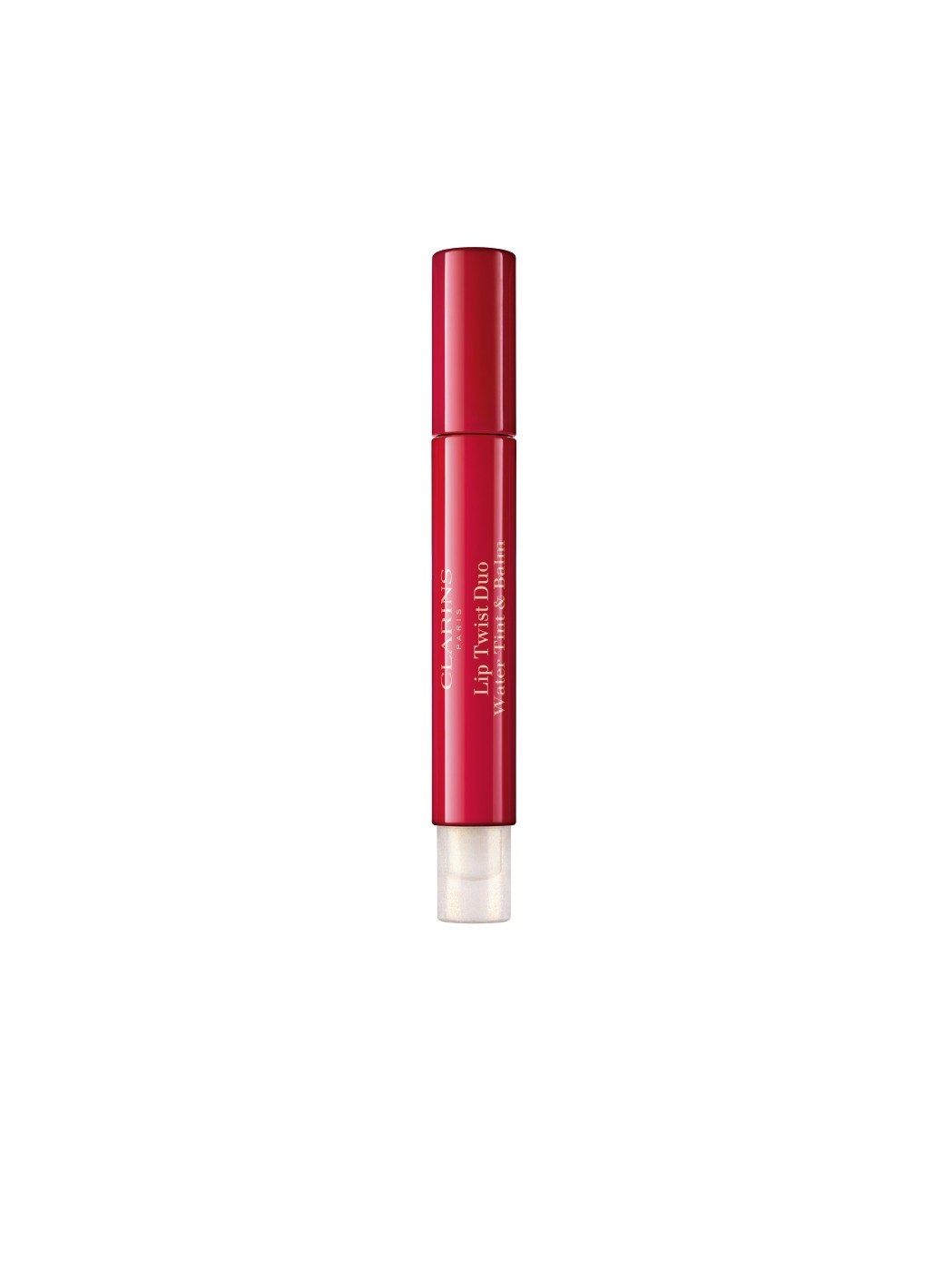 CLARINS LIP TWIST DUO WATER TINT & BALM - Tinta Labbra 01 RED SUNSET con Effetto Tatuaggio Mat e Finish Brillante