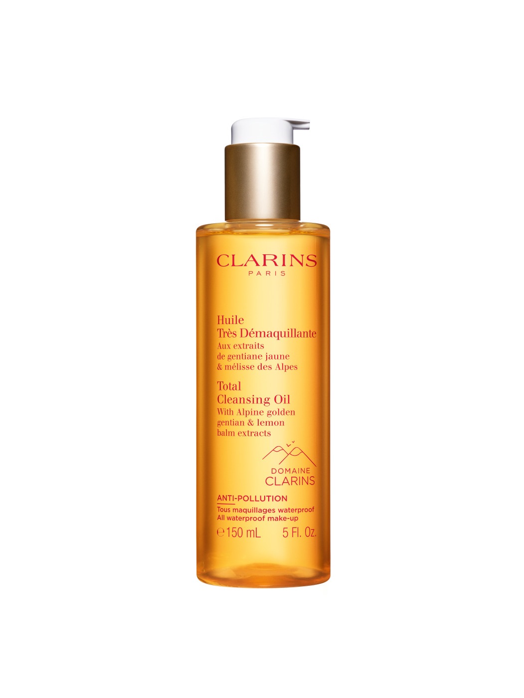 CLARINS Huile Très Démaquillante - Olio Struccante Vellutato 150 ml con Estratti di Genziana e Melissa