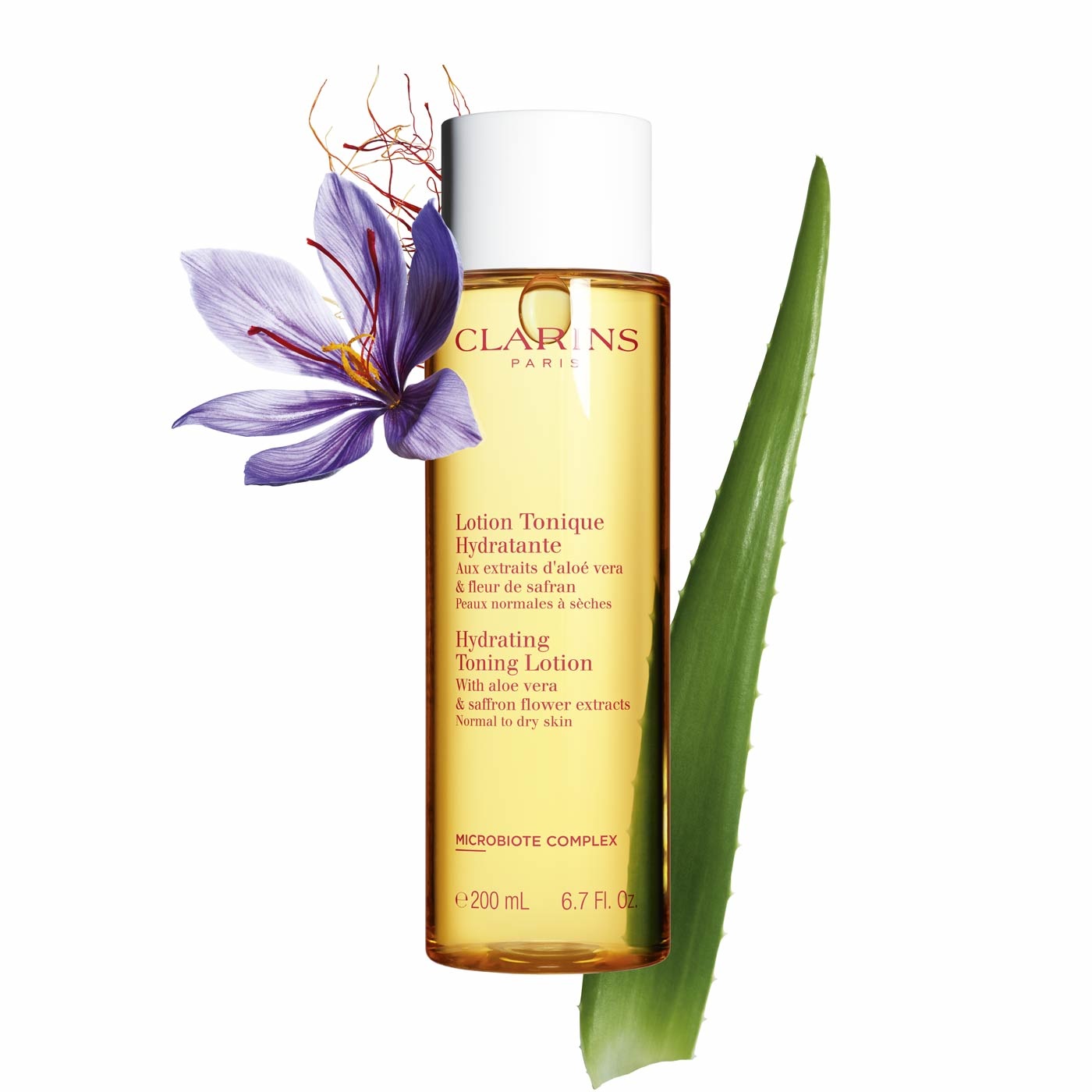 Clarins Lotion Tonique Hydratante - Tonico Idratante senza Alcol con Aloe Vera e Fico Biologico - 200ml