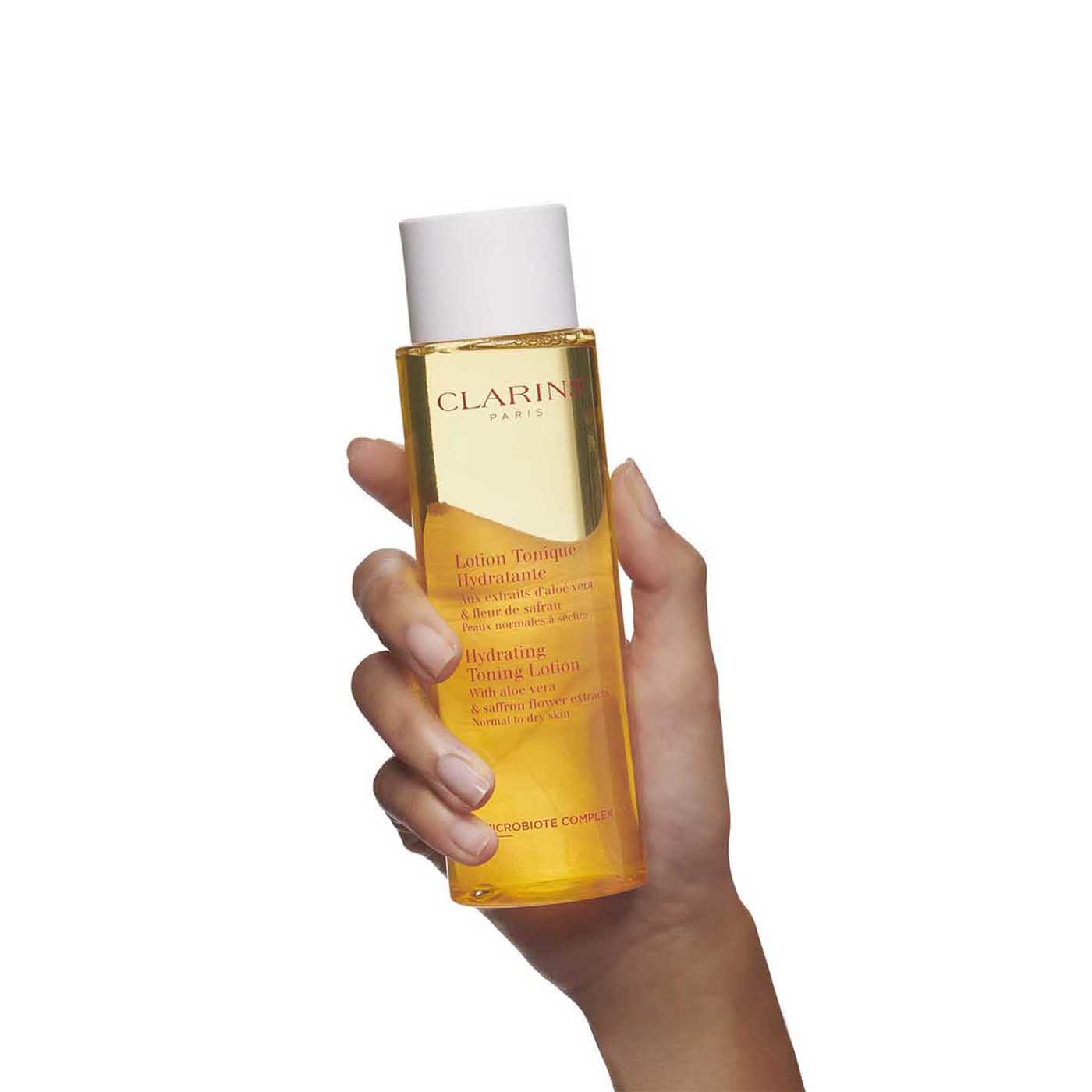 Clarins Lotion Tonique Hydratante - Tonico Idratante senza Alcol con Aloe Vera e Fico Biologico - 200ml