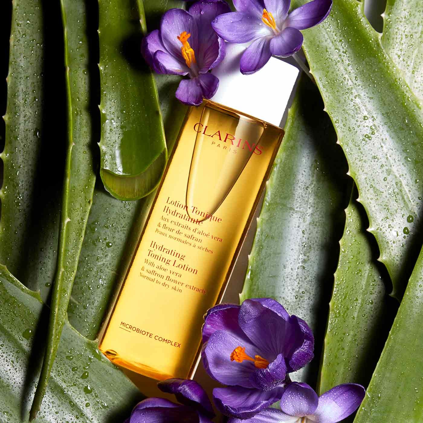 Clarins Lotion Tonique Hydratante - Tonico Idratante senza Alcol con Aloe Vera e Fico Biologico - 200ml