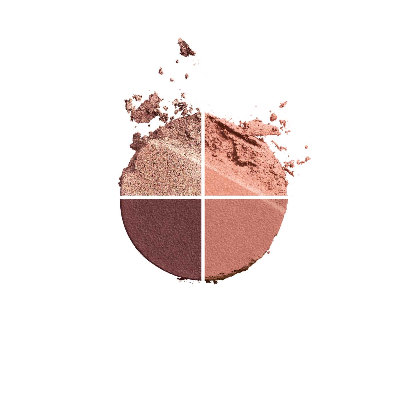 Clarins Ombre 4 Colour Eye Palette 01 Fairy Tale Nude Gradation - 4,2 g, Palette di Ombretti Ultra Pigmentati con Pre-base Integrata