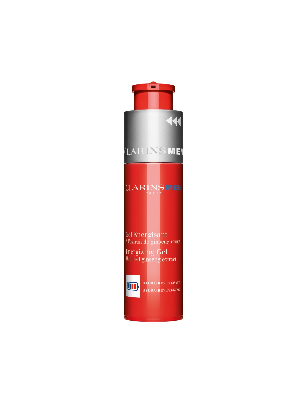 Clarins Men Gel Energizzante 50ml - Gel Idratante Energizzante con Estratto di Ginseng Rosso Biologico per Uomini