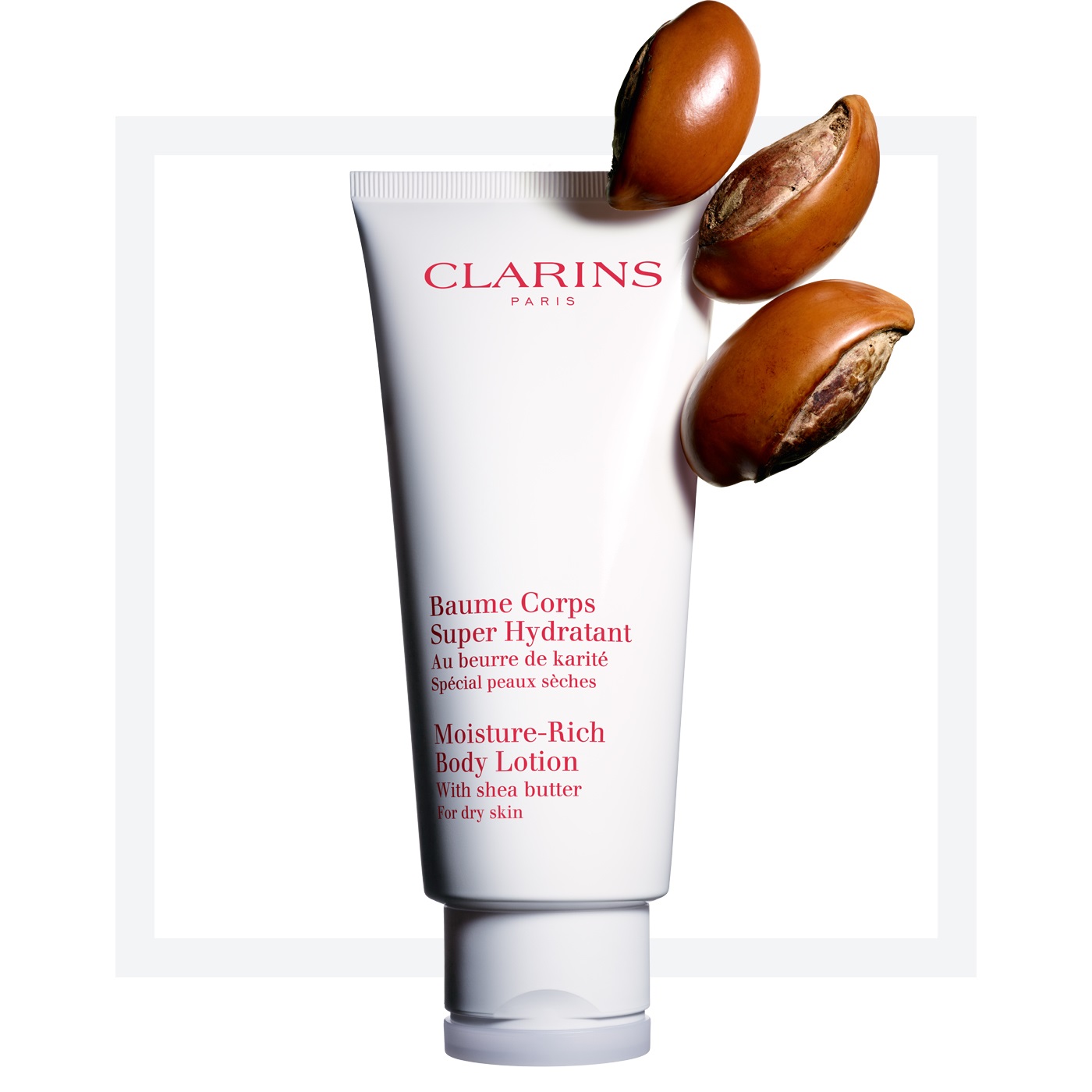 Clarins Crema Corpo Super Idratante 200 ml - Nutriente e Idratante per Pelli Secche con Burro di Karité