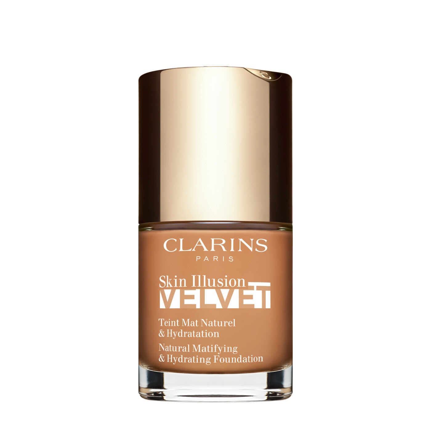Clarins Skin Illusion Velvet Fondotinta Idratante 30ml - Finish Mat, Leggero e Naturale
