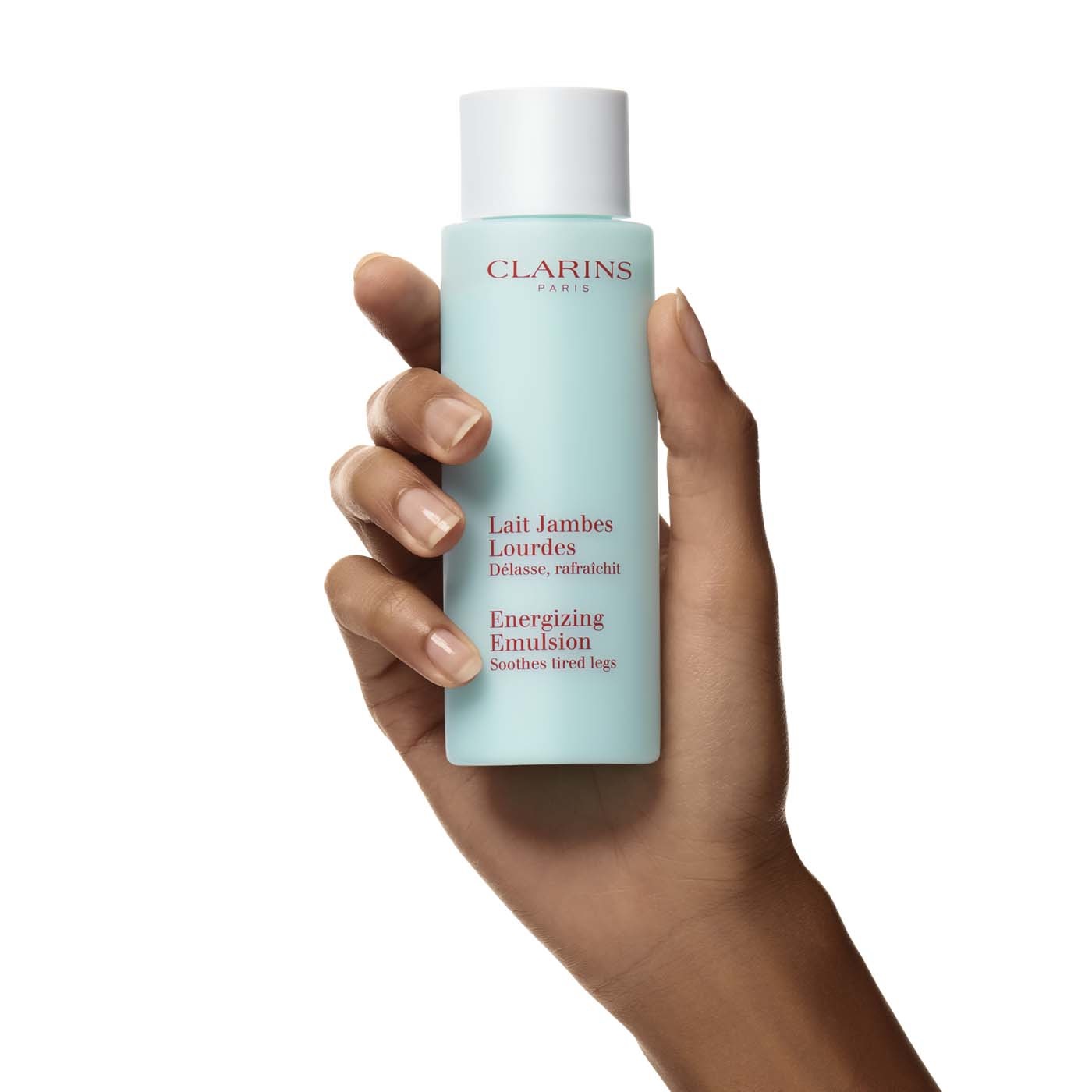 Clarins Lait Jambes Lourdes 125 ml - Emulsione Rinfrescante per Gambe Pesanti, Idratante e Setificante con Oli Essenziali