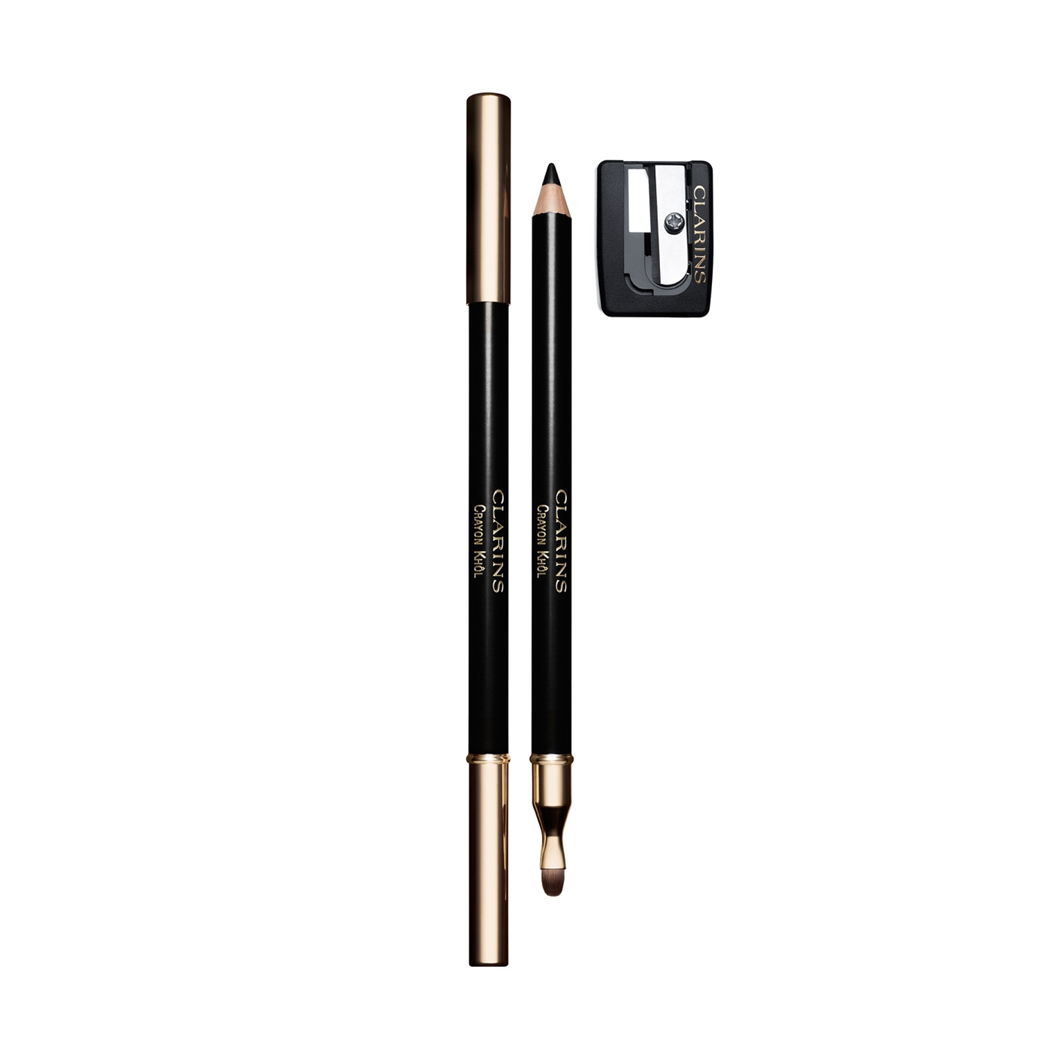 Clarins Crayon Khôl 01 Carbon Black - Matita Occhi 1.05g, Waterproof, Long-Lasting, Utilizzabile come Khol e Eyeliner
