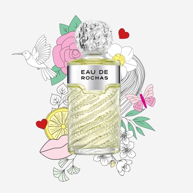 Rochas Eau de Rochas Eau De Toilette Spray 50ml - Fragranza Femminile Fresca e Aromatica con Note Agrumate e Floreali