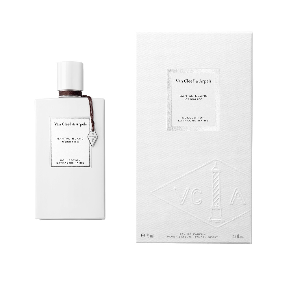 Van Cleef & Arpels Santal Blanc Eau de Parfum Unisex 75ml - Fragranza con Note di Mandarino, Sandalo e Fava Tonka