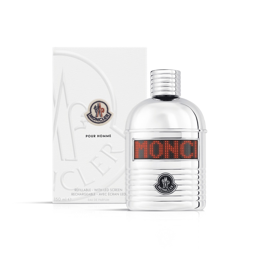 Moncler Pour Homme Eau de Parfum 150ml - Fragranza Legnosa Aromatica Ricaricabile per Uomo